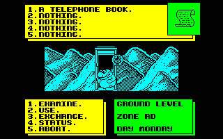 Thing! (Amstrad CPC) screenshot: Starting the game.