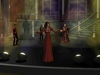 Parasite Eve (PlayStation) screenshot: First meet with Eve