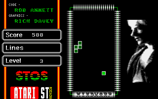 Mind Warp (Atari ST) screenshot: From level three the game gets more interesting.