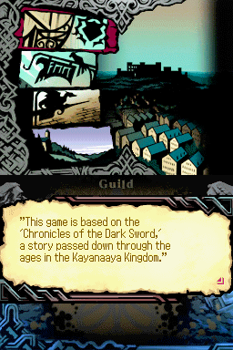 The Dark Spire (Nintendo DS) screenshot: The game is essentially a <i>Bard's Tale</i> throwback in all but the name.