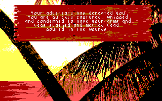 Freedom: Rebels in the Darkness (DOS) screenshot: Violent end