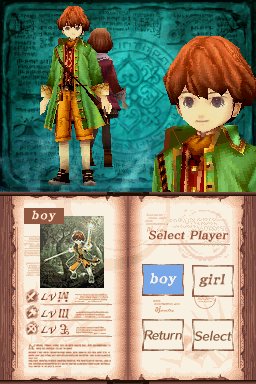 Avalon Code (Nintendo DS) screenshot: The boy character