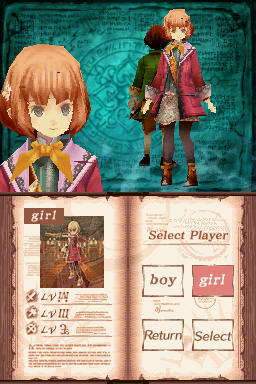 Avalon Code (Nintendo DS) screenshot: The girl character