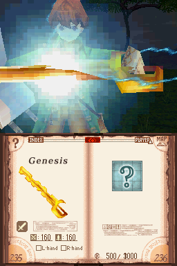 Avalon Code (Nintendo DS) screenshot: Whooah - the power of reading is AWESOME!