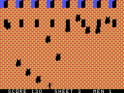 The Wall (TI-99/4A) screenshot: Level 3