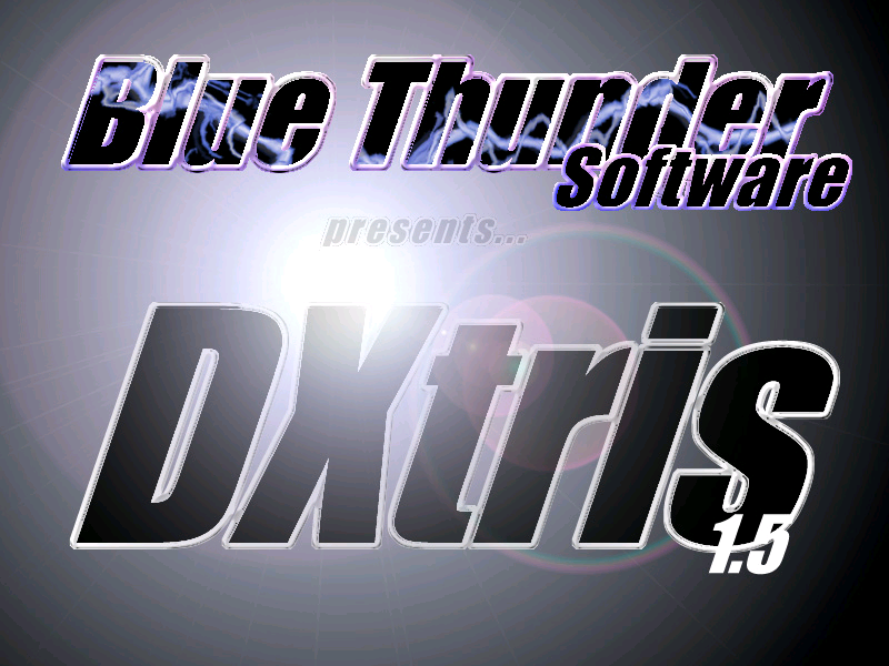 DXtris (Windows) screenshot: Title screen