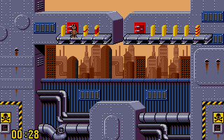 Push-Over (Atari ST) screenshot: Hmm, how do a bridge the gap?