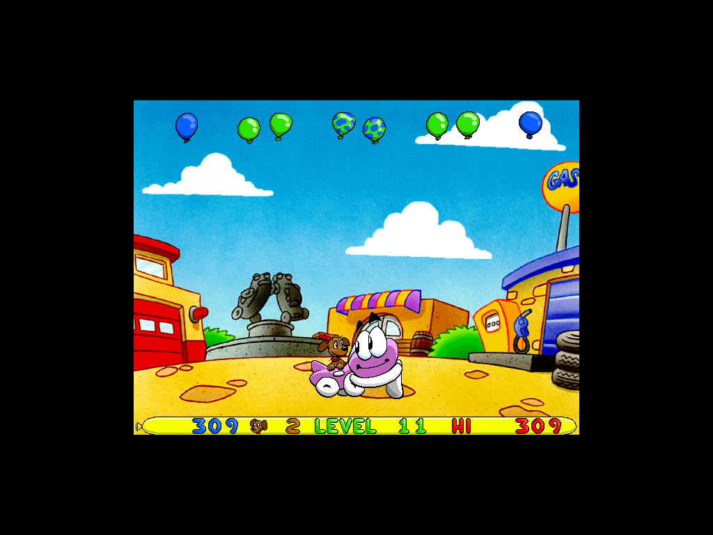 Putt-Putt and Pep's Balloon-o-Rama (Windows) screenshot: change of scene