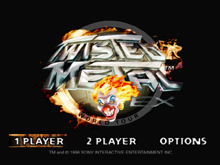 Twisted Metal 2 (PlayStation) screenshot: Main Menu (Japanese version)