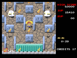 Namco Museum Encore (PlayStation) screenshot: Rompers - Ghost enemies