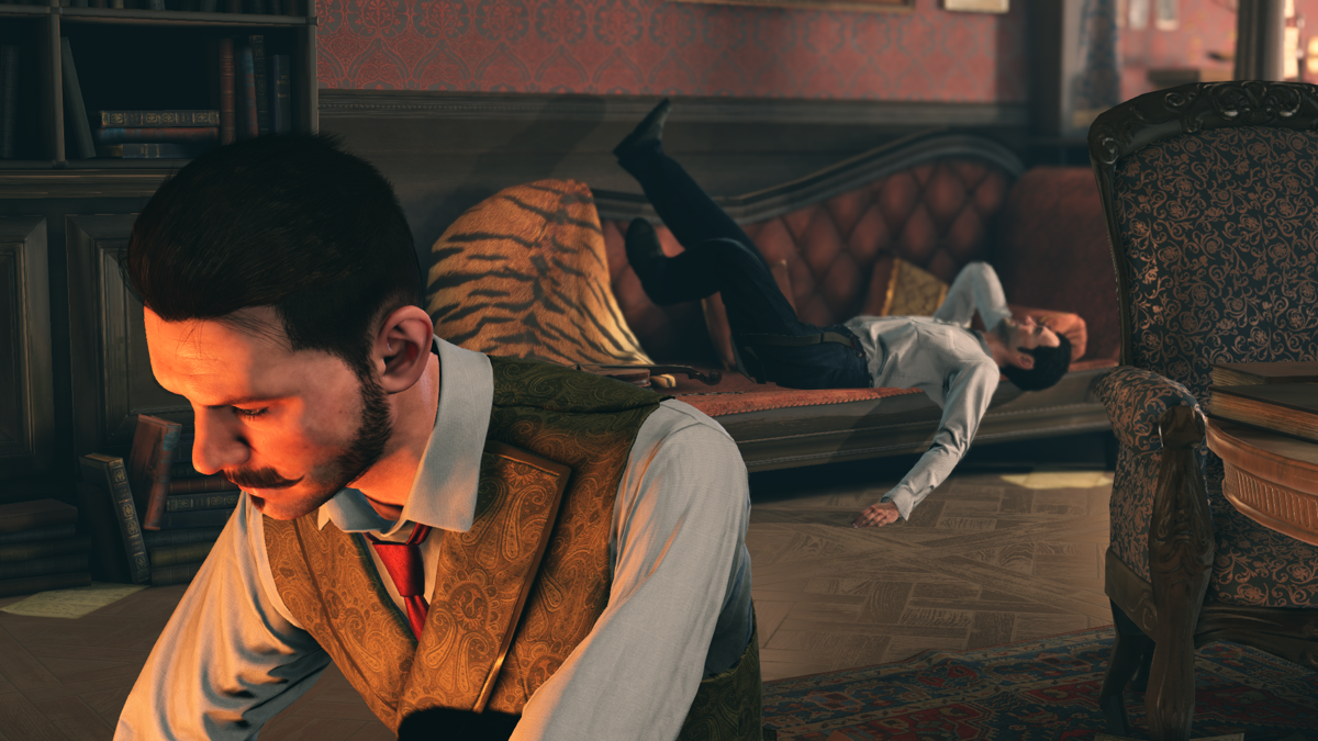 Sherlock Holmes: The Devil's Daughter (Windows) screenshot: Our two heroes, Sherlock Holmes and Dr. Watson, have been redesigned.