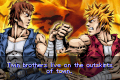 Double Dragon (Game Boy Advance) screenshot: Lee brothers
