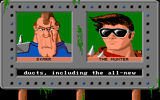 Road Raider (Amiga) screenshot: What terrible faces !