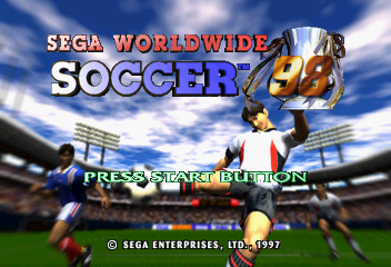 Sega Worldwide Soccer '98 (SEGA Saturn) screenshot: Title Screen
