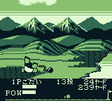 Crash 'n' the Boys: Street Challenge (Game Boy) screenshot: Ooops, avoid sand bunkers and water