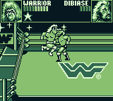 WWF Superstars (Game Boy) screenshot: A clothesline in the failing