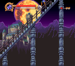 Castlevania: Dracula X (SNES) screenshot: Hiking up to see the Count