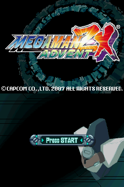 Mega Man ZX Advent (Nintendo DS) screenshot: Title screen.