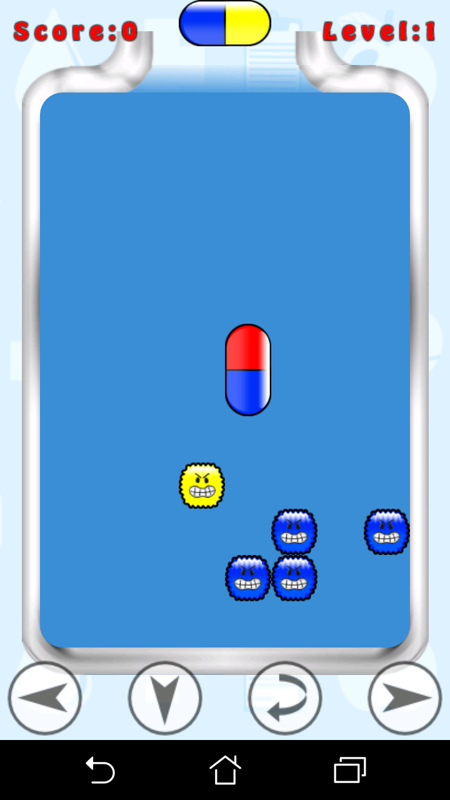 Pill Mania HD (Android) screenshot: It's time to destroy viruses!