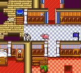 Babe and Friends (Game Boy Color) screenshot: Inside the Flealands Hotel.