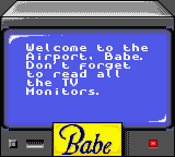 Babe and Friends (Game Boy Color) screenshot: Welcome message.