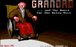Grandad and The Quest for The Holey Vest (Atari ST) screenshot: Title screen