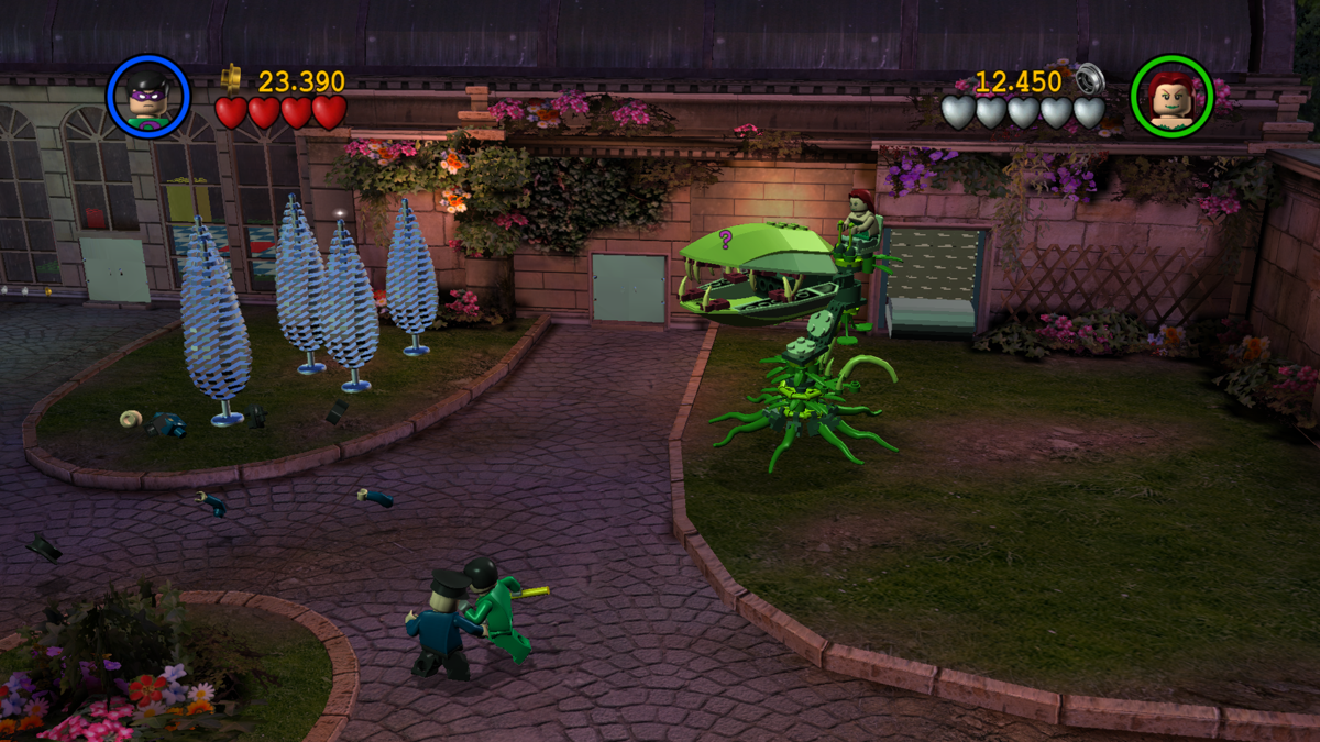 LEGO Batman: The Videogame (Windows) screenshot: Poison Ivy's best friends are giant walking plants