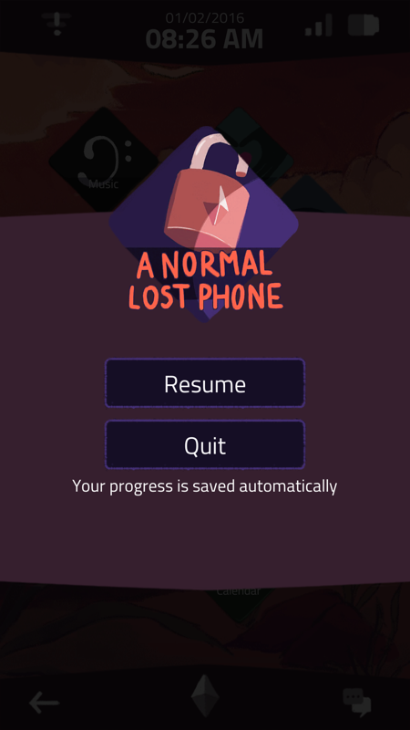 A Normal Lost Phone (Android) screenshot: Do you really want to quit?