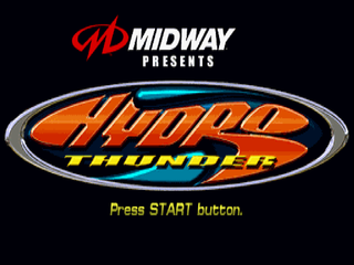 Hydro Thunder (PlayStation) screenshot: Start screen
