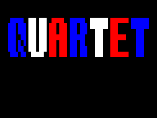 Quartet (Amstrad CPC) screenshot: Title