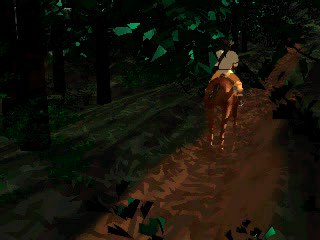 Blue Forest Story: Kaze no Fūin (PlayStation) screenshot: ...men and other animals...