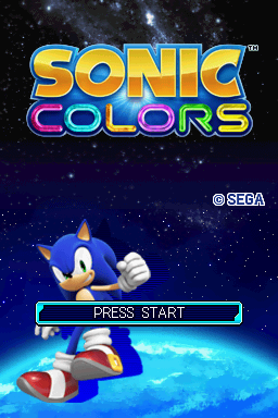 Sonic: Colors (Nintendo DS) screenshot: Title screen.