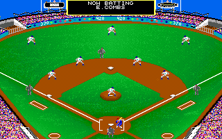 MicroLeague Baseball: The Manager's Challenge (Amiga) screenshot: Now batting...