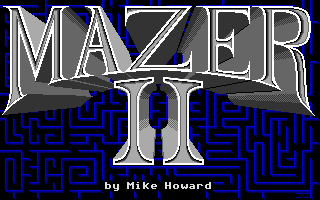 Mazer II (Apple IIgs) screenshot: Title screen