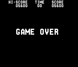 Blue Shark (Arcade) screenshot: Game over