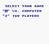 Jeopardy! Teen Tournament (Game Boy) screenshot: Main Menu