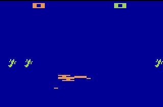 Combat (Atari 2600) screenshot: Level 20: 1 vs. 3 dogfight