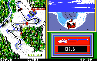 Winter Games (Atari ST) screenshot: Bobsledding