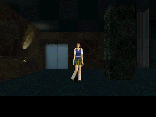Moonlight Syndrome (PlayStation) screenshot: Mika will display this pose if you leave her alone for a while... :)