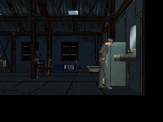 Moonlight Syndrome (PlayStation) screenshot: Ryo looks as if he wants to puke