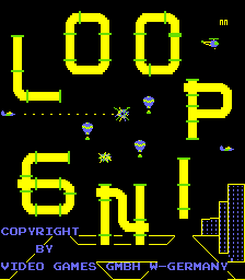 Looping (Arcade) screenshot: Title screen