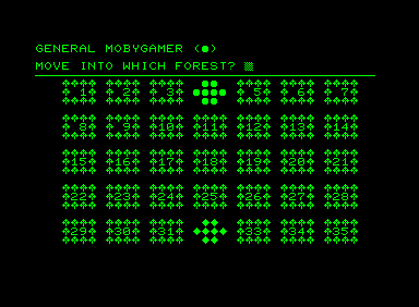 Ambush! (Commodore PET/CBM) screenshot: Start of the game