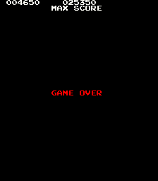 Looping (Arcade) screenshot: Game over