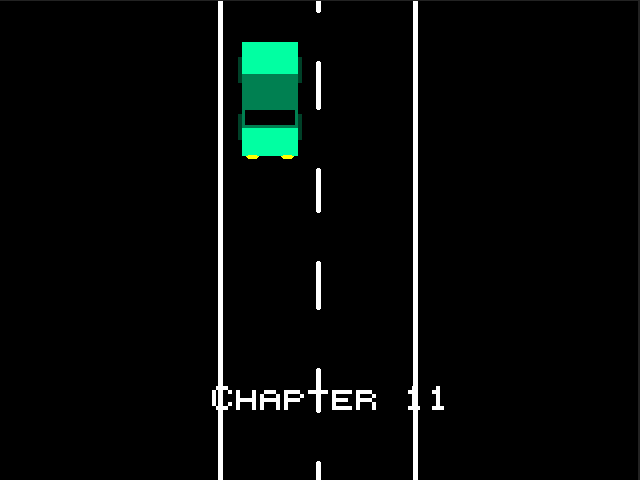 Experiment 12 (Windows) screenshot: Chapter 11- car driving