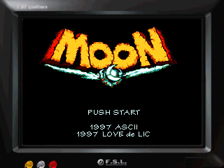 Moon: Remix RPG Adventure (PlayStation) screenshot: ...and a retro-style title screen! What can I say?.. This game is brilliant!