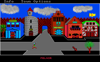 Phantasie (Amiga) screenshot: In the city of Pelnor