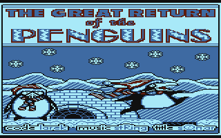 The Great Return of the Penguins (Atari 8-bit) screenshot: Title screen