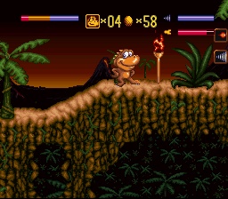 Radical Rex (SNES) screenshot: This little light of mine, I'm gonna let it shine.