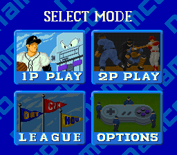 Super Batter Up (SNES) screenshot: Game modes