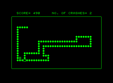 Zap (Commodore PET/CBM) screenshot: I lost a life